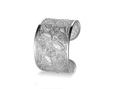 Kamari: Virreyna filigree cuff, sterling silver