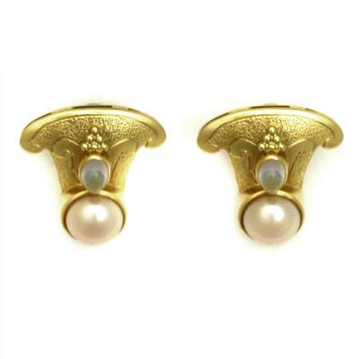 Paula Crevoshay Water Pearl Earrings