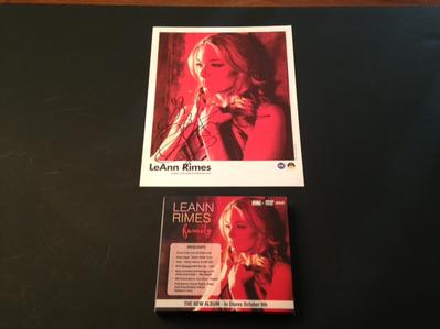 LeAnn Rimes autographed photo and CD/DVD set