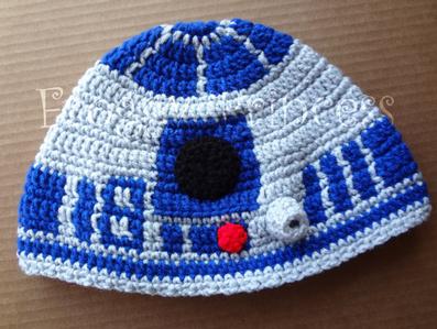 NEW Custom R2D2 Crochet Hat by Froggy Princess