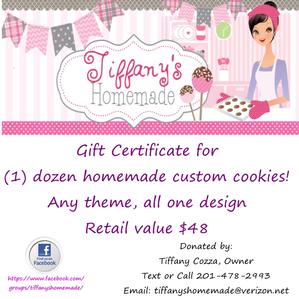 1 Dozen Homemade Custom Cookies by Tiffany's Homemade