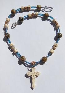 Gorgeous Handmade Cross Necklace by Tiffany Q Designs