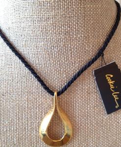 NEW Cookie Lee Necklace!  Black & Gold ~ Amazing for Fall
