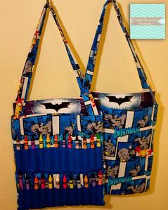 Handmade by CreativeGenerationsHandmade ~ Batman Coloring Bag 