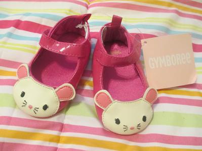 NWT Gymboree Cute as a Mouse crib shoes size 02