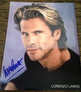 Renegade, The Bold & the Beautiful star Lorenzo Lamas personally autographed headshot