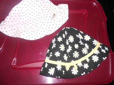 lot 2 hats GYMBOREE & CALVIN KLEIN cute as can bee Yellow Black Pink 3 6 12