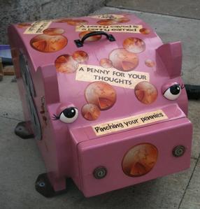 Penny Pig by Ed Edmonds and painted by Brenda Ventura