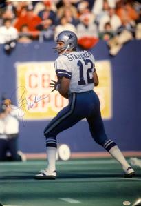 Roger Staubach Autographed Poster