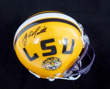 Y.A. Tittle LSU signed Mini-Helmet