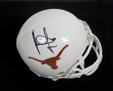 Vince Young Texas Longhorn Signed Mini-Helmet