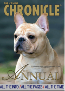 Canine Chronicle 1 page Color ad