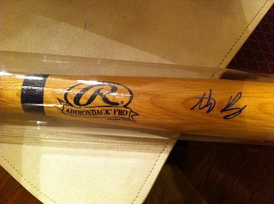 Anthony Rizzo Autographed MLB Game Bat in Case w/certificate
