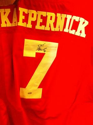 Colin Kaepernick Autographed NFL Game Jersey w/certificate