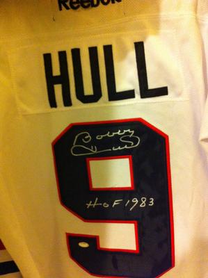 Bobby Hull Autographed NHL Game Jersey w/certificate