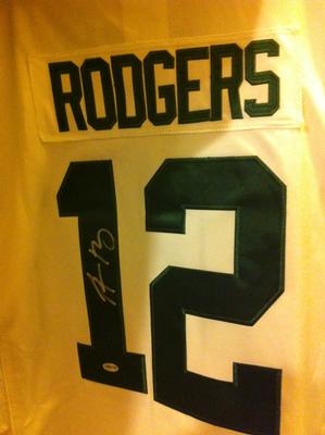 Aaron Rodgers Autographed NFL Game Jersey w/certificate