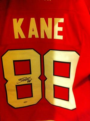 Patrick Kane Autographed NHL Game Stanley Cup Jersey w/cert.