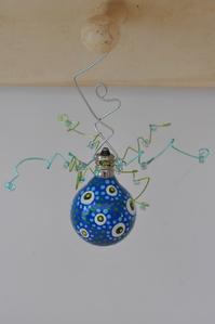 Christmas ornament - Blue lightbulb