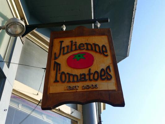 Lunch at Julienne Tomatoes
