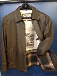 Beautiful mens brown leather jacket