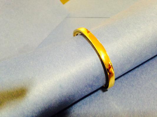 White Moth Gold Plated Cuff