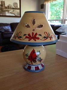 Lenox Cardinal Candle Lamp