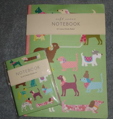 Set of Doggy Print Notebooks