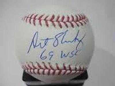 Original Major League Baseball autographed by Art Shamsky