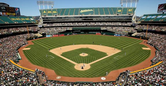 2 Plaza Outfield Vouchers to a 2014 Oakland A's home game 
