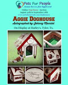 Aggie Dog House autographed by Johnny Manziel