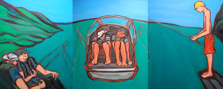 Jan Wurm: Fishing Triptych