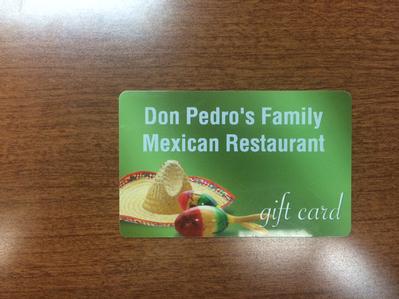 $25 Don Pedro's Gift Card