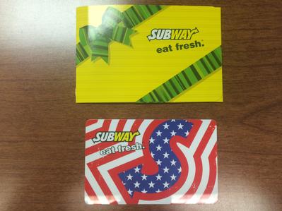 $50 Gift Card to Subway