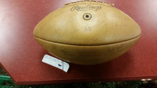 1969 New York Football Giants Autographed Football
