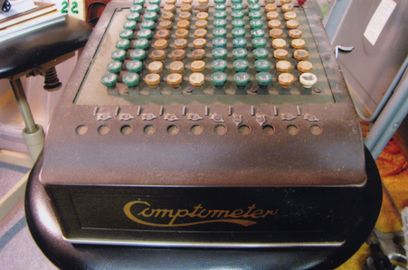 Comptometer, Gold Leaf, Felt & Turrant Mfg. Antique Typewriter