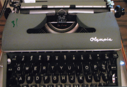 Olympia (Raised Silver Script) Antique Typewriter