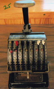 Hedman Check Writer - Antique Typewriter