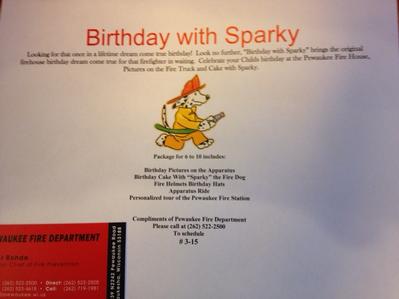 Birthday with Sparky 
