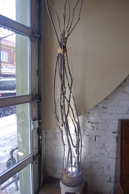 Witch's Broom Lamp by Miles Keller