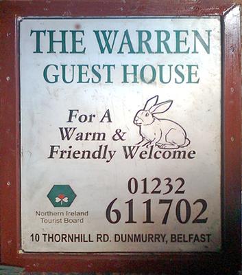 House sign from Warren House, home to DMCLtd managing directors