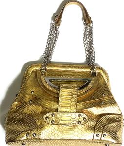 Gently Used Heavy Duty Large Gold Purse