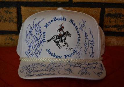 22 Jockey autographed baseball cap