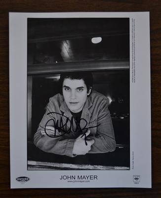John Mayer Autographed Photo