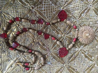 Beaded Necklace by Carolyn Roumeguere 