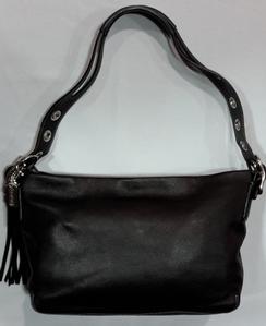 Gently Used black Coach leather purse