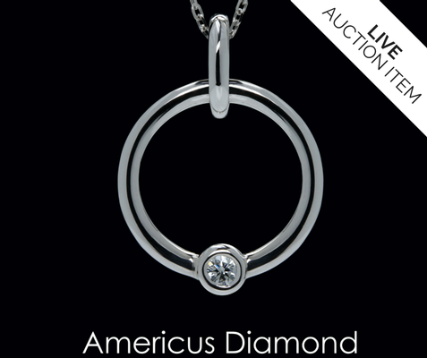Americus Diamond - Circle of Support Diamond Pendant