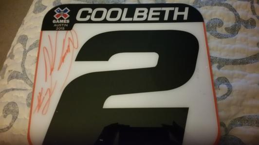 Kenny Coolbeth X-Games Number Plate