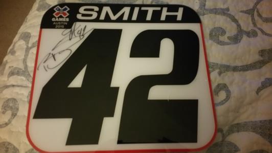Bryan Smith X-Games Number Plate