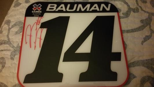 Briar Bauman X-Games Number Plate