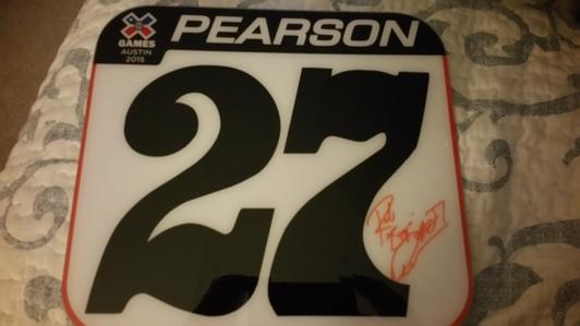Rob Pearson X-Games Number Plate